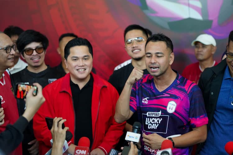 Dukungan Raffi Ahmad untuk Erick Thohir yang Daftar Calon Ketum PSSI