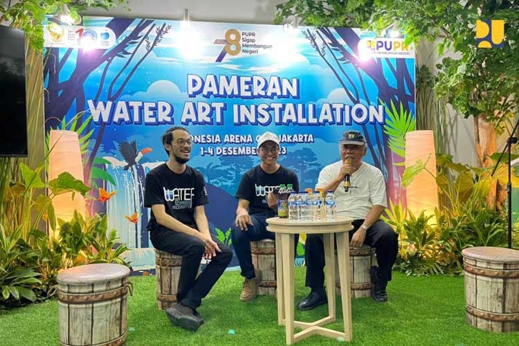 Tinjau Pameran Water Art Installation, Menteri PUPR RI Tekankan Pentingnya Manajemen Air